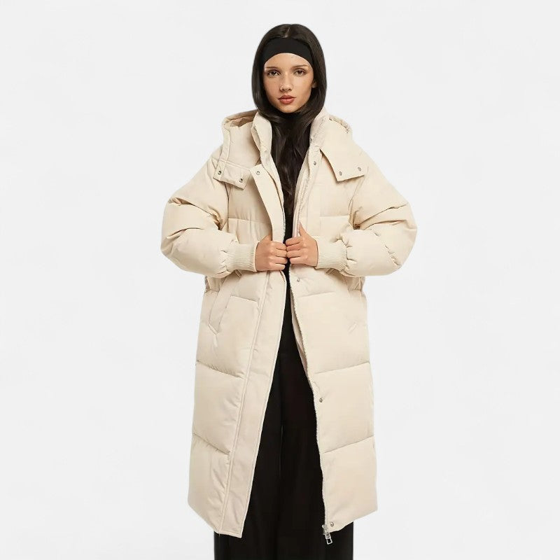Élan Urbain™ | Doudoune longue classique à capuche pour femme