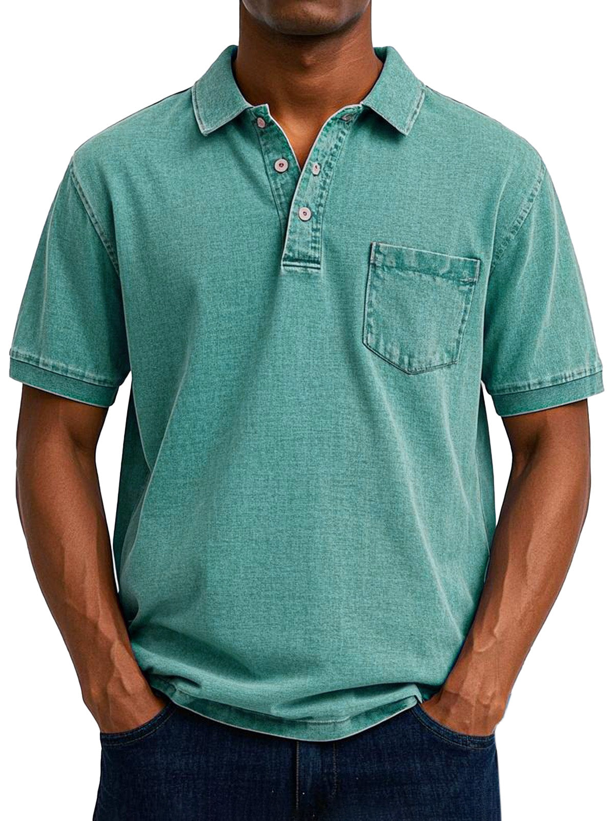Élan Urbain™ - Chemise Polo Vintage Décontractée pour Homme