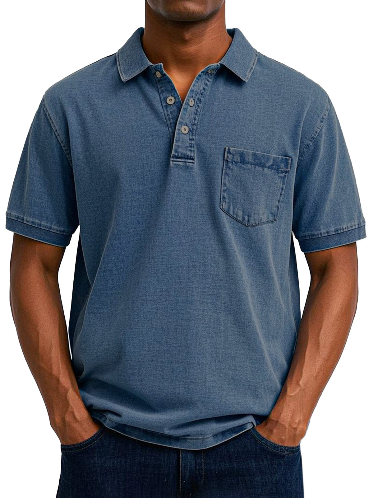 Élan Urbain™ - Chemise Polo Vintage Décontractée pour Homme