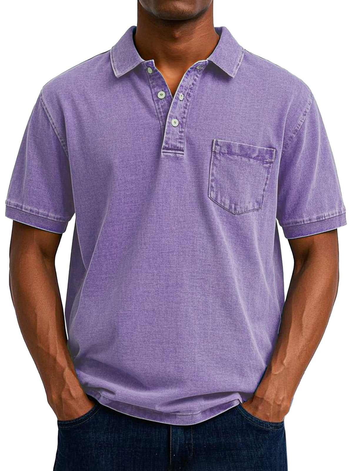 Élan Urbain™ - Chemise Polo Vintage Décontractée pour Homme