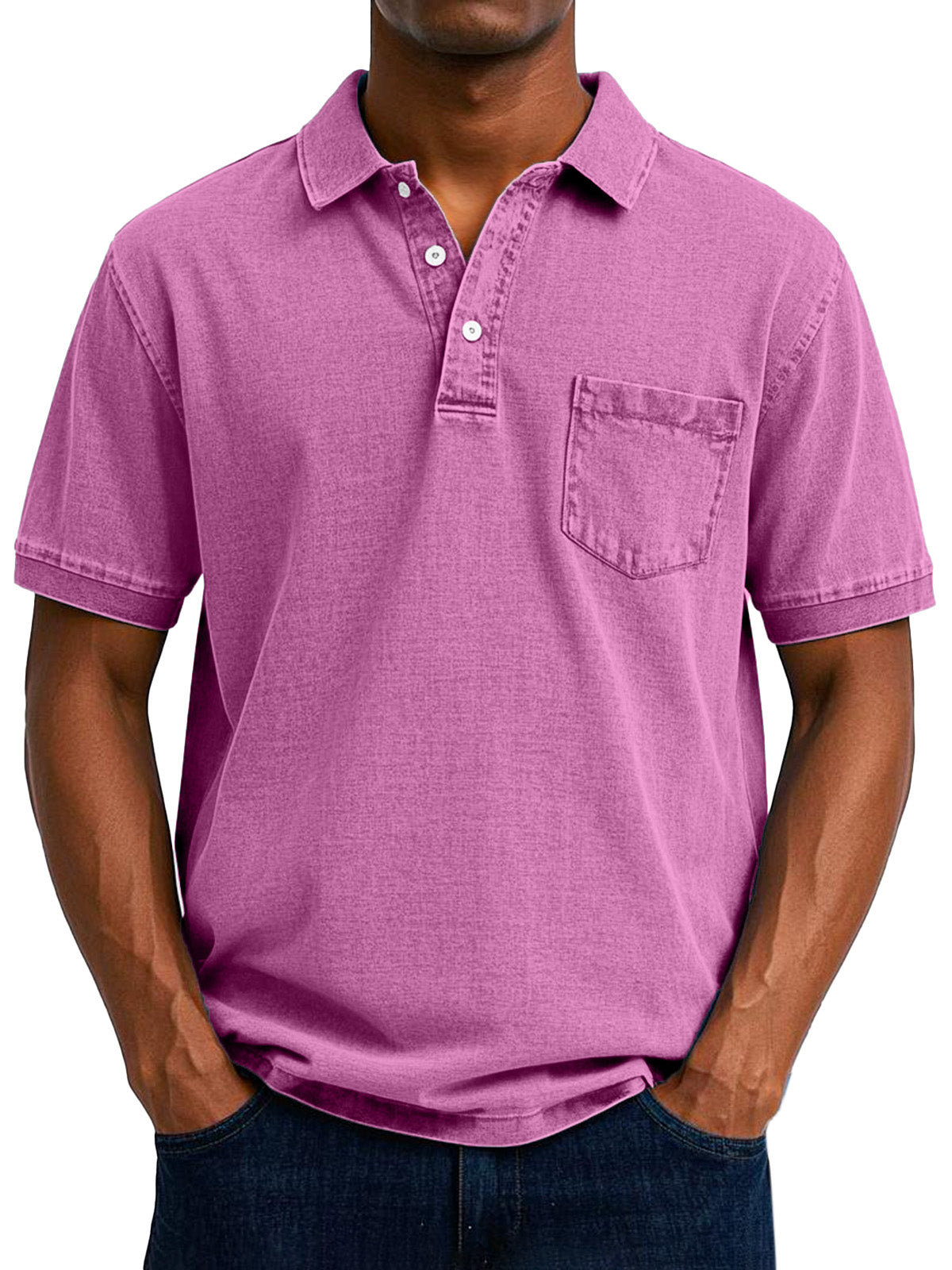 Élan Urbain™ - Chemise Polo Vintage Décontractée pour Homme