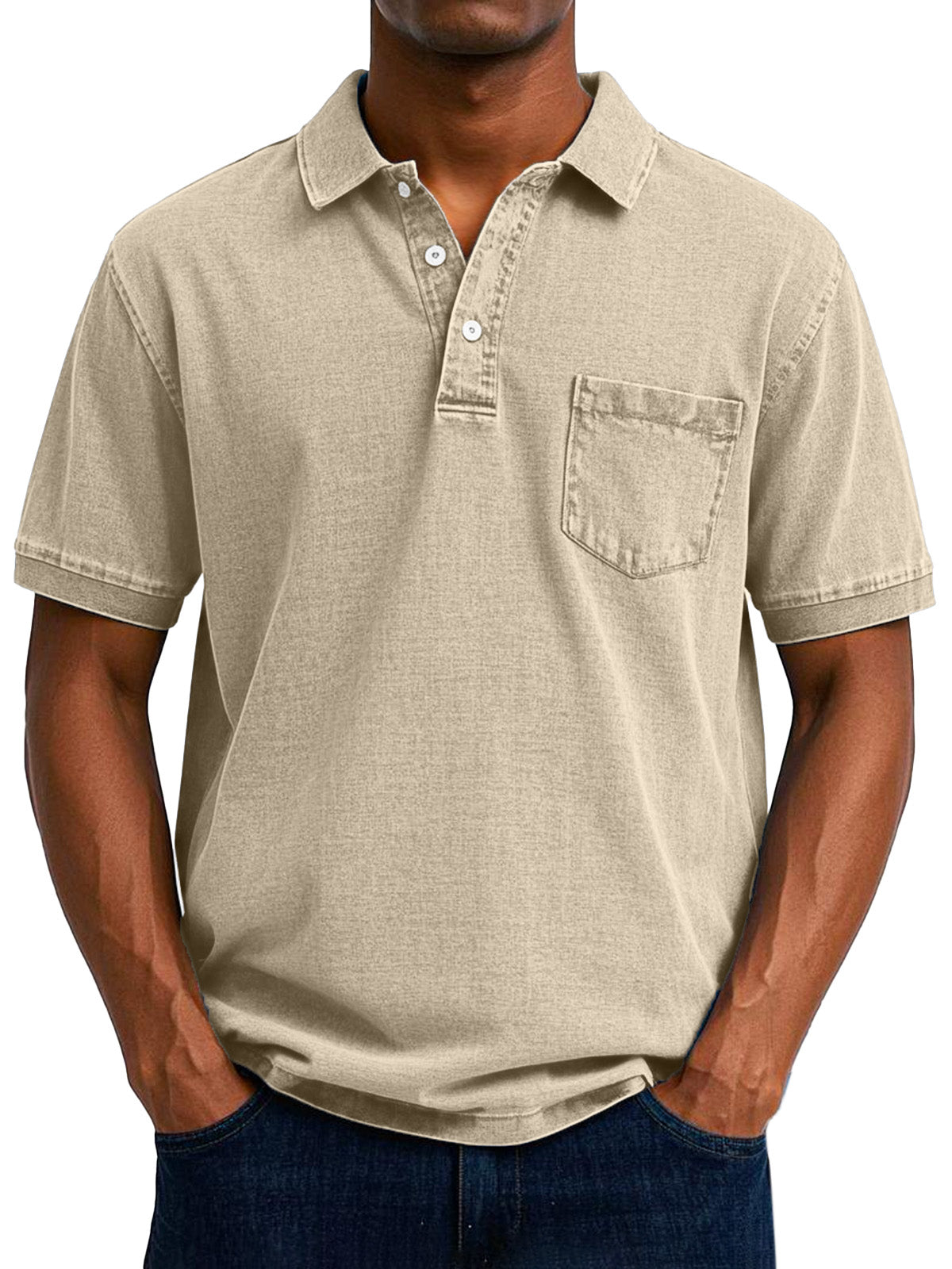 Élan Urbain™ - Chemise Polo Vintage Décontractée pour Homme
