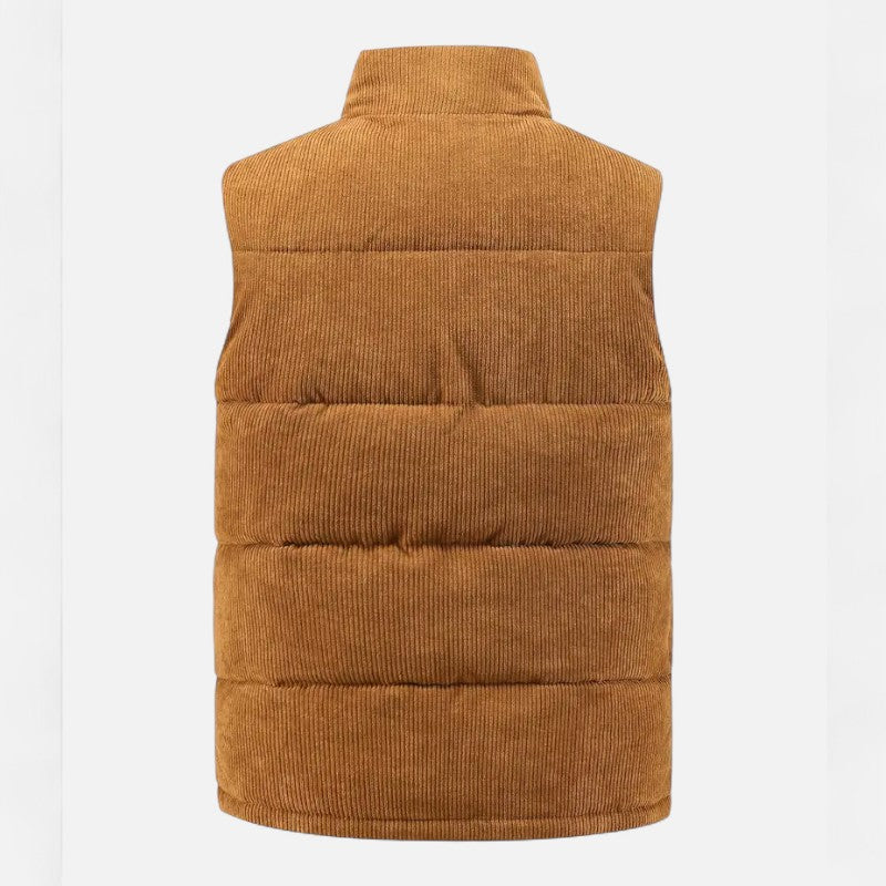 Élan Urbain™ | Gilet sans manches en velours côtelé pour homme
