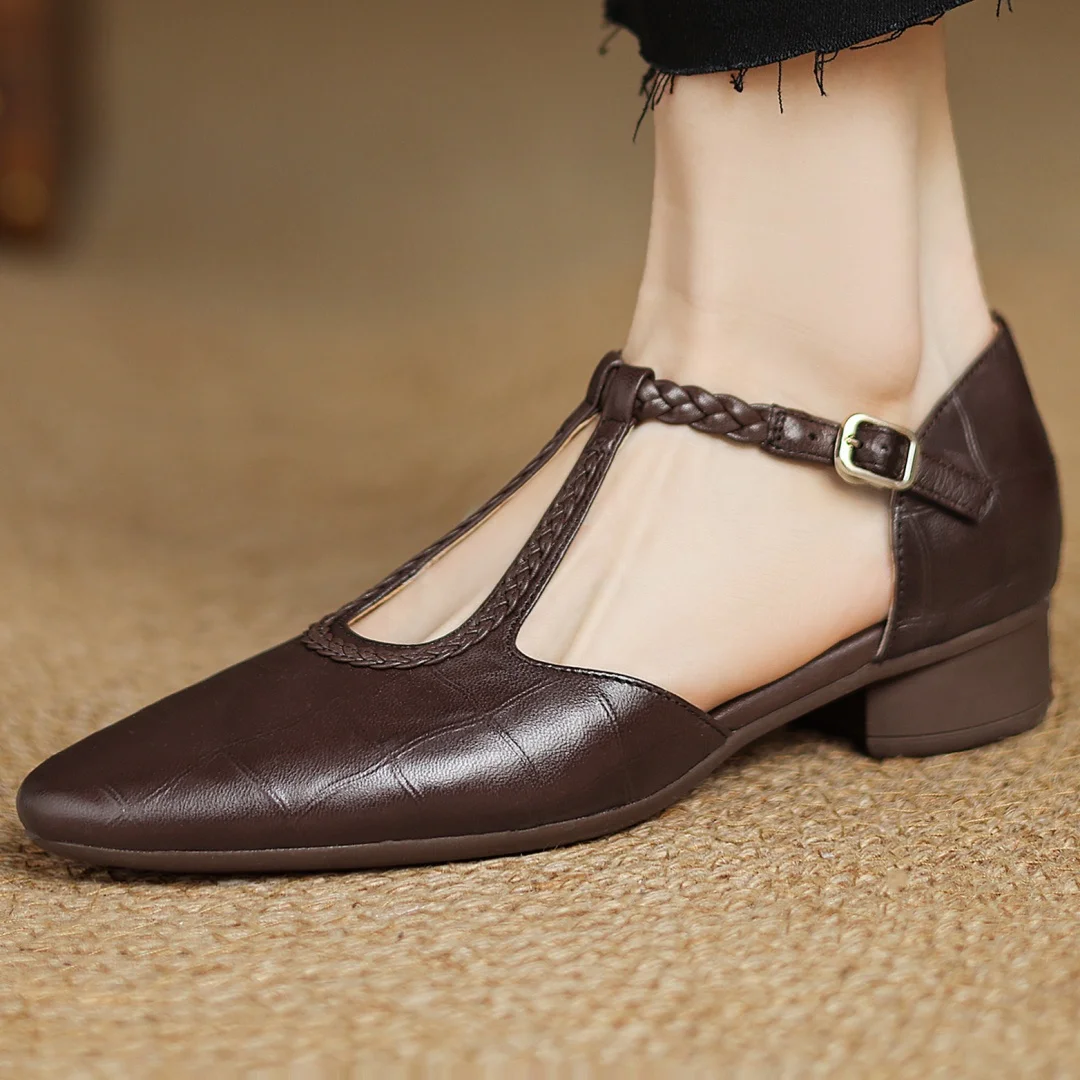 Élan Urbain™ | Mary Janes Kepa Cuir