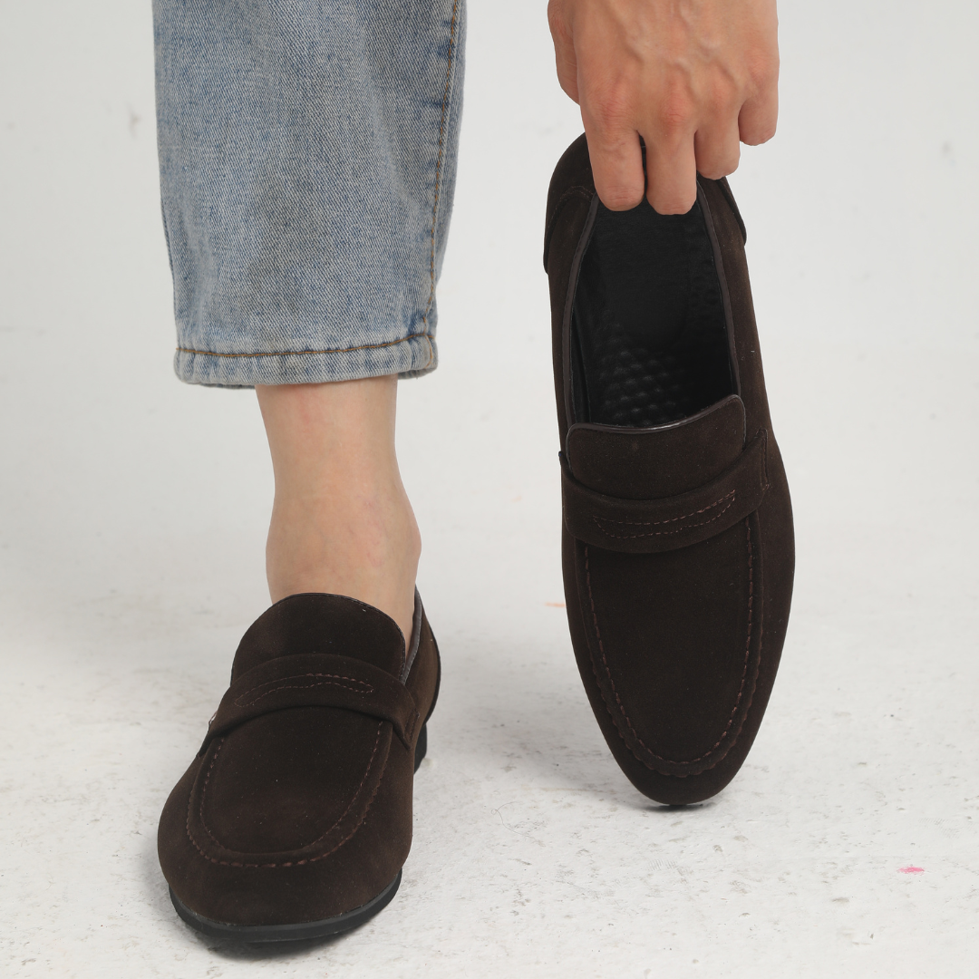 Élan Urbain™ | Mocassins à brides en daim