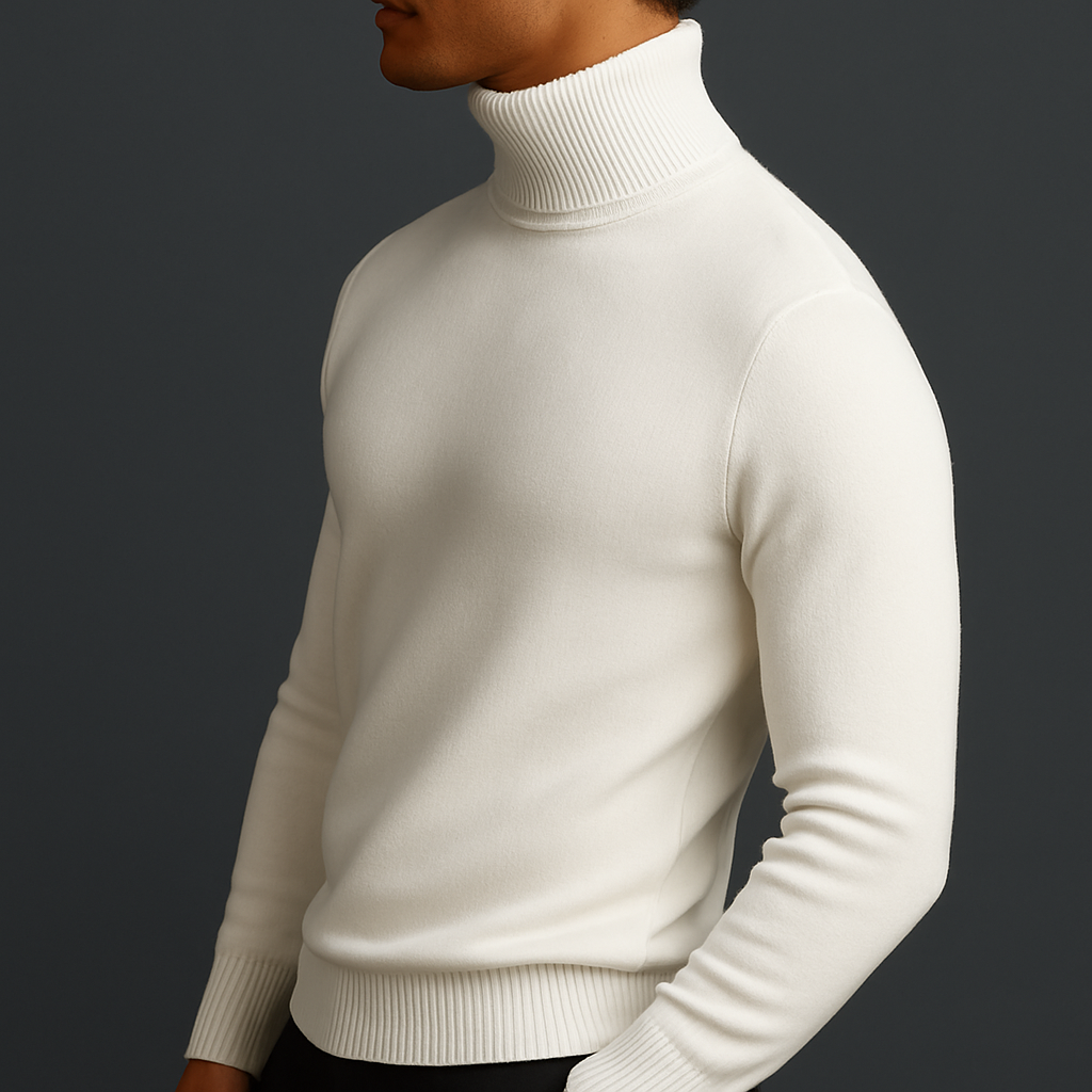 Élan Urbain™ | Pull Col Roulé Premium Cachemire Touch