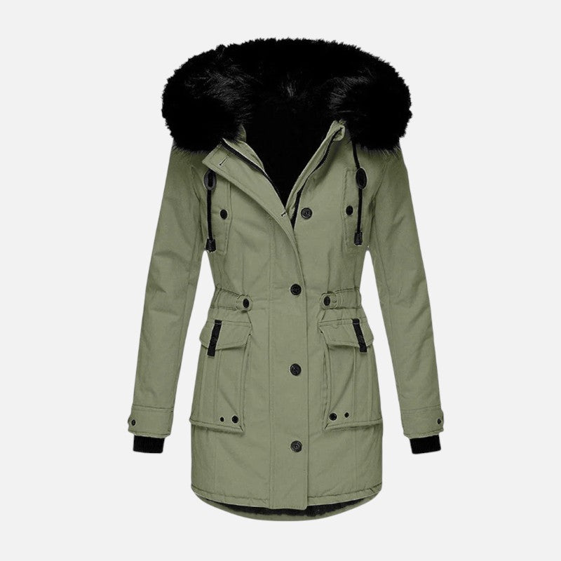 Élan Urbain™ | Veste Matelassée Imperméable avec Capuche pour Femmes