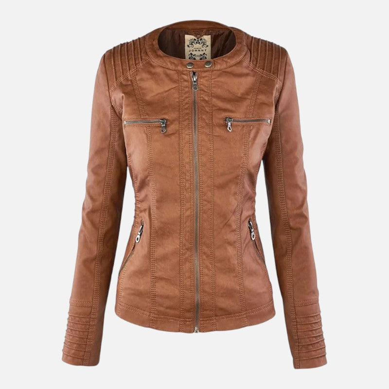 Élan Urbain™ | Veste en Cuir avec Capuche