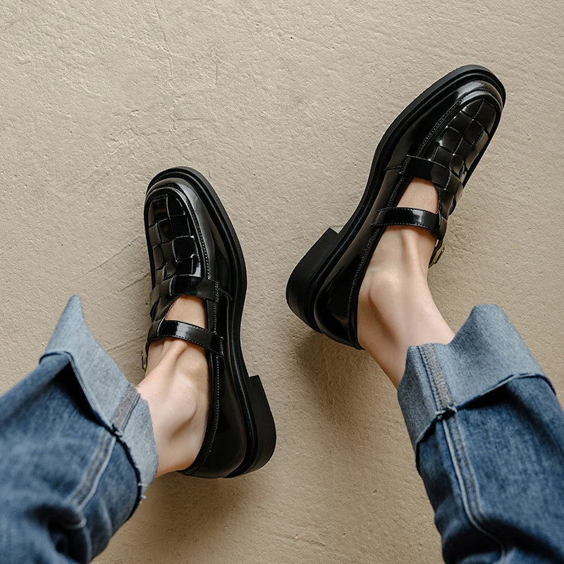 Élan Urbain™ | Mary Janes Lumerra Rétro Flats