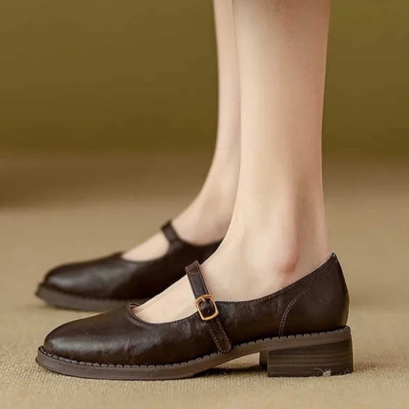 Élan Urbain™ | Mary Janes Classiques Confort en Cuir