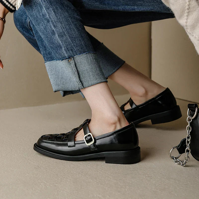 Élan Urbain™ | Mary Janes Lumerra Rétro Flats
