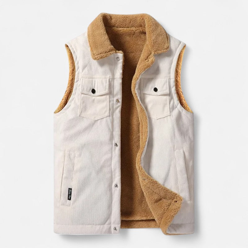 Élan Urbain™ - Gilet en cachemire Cozy Lamb pour homme