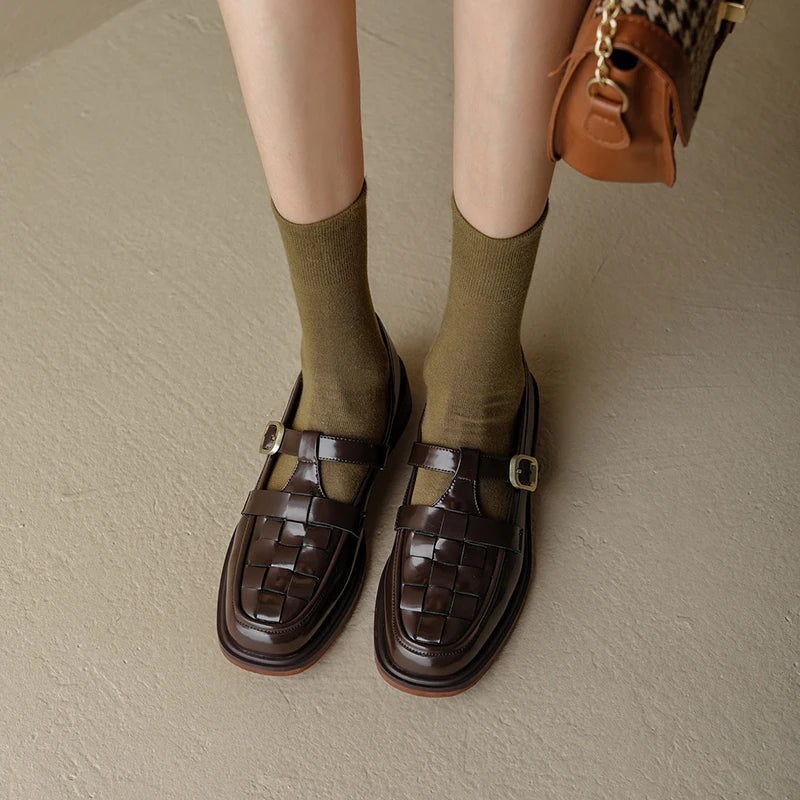 Élan Urbain™ | Mary Janes Lumerra Rétro Flats