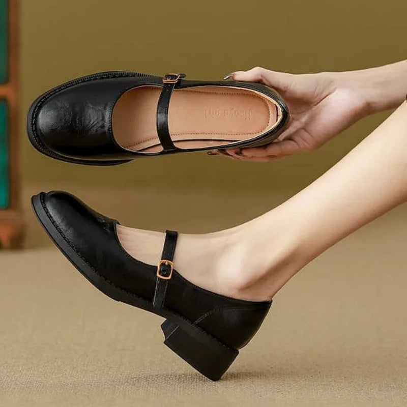 Élan Urbain™ | Mary Janes Classiques Confort en Cuir