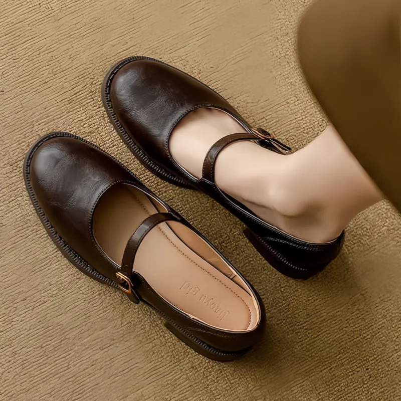 Élan Urbain™ | Mary Janes Classiques Confort en Cuir
