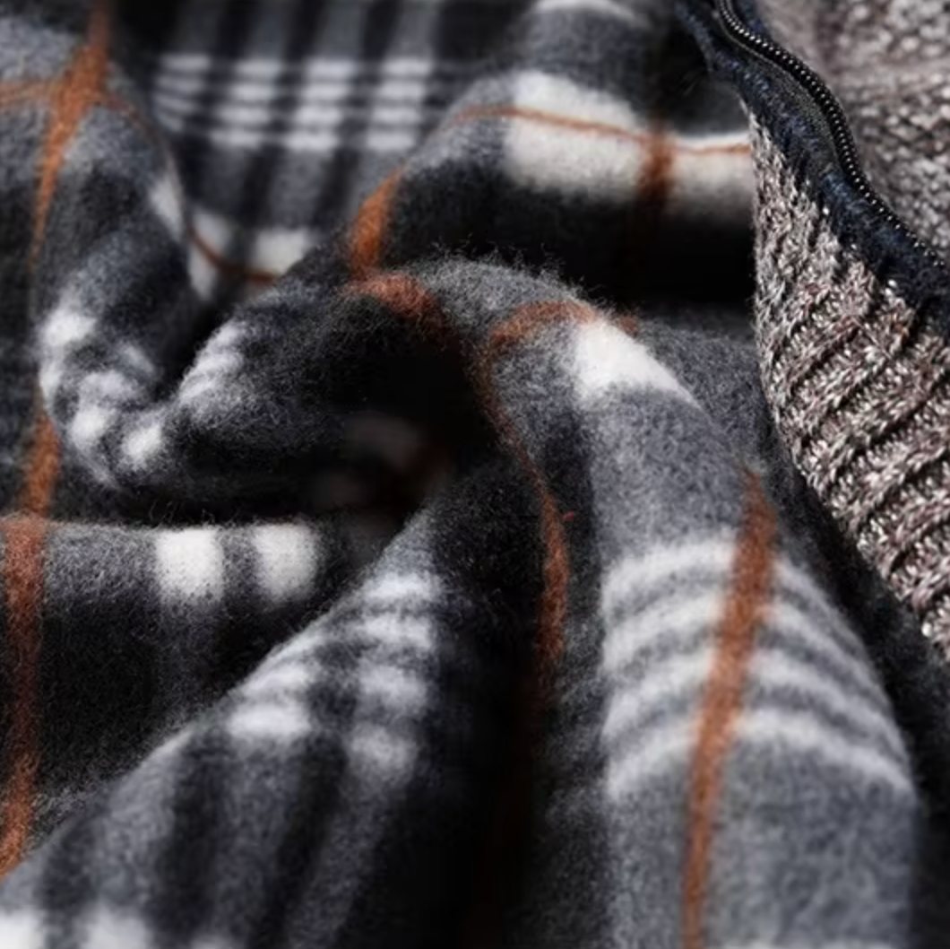 Élan Urbain™ – Gilet Zippé Hiver Doublé Polaire – Chaleur, Confort & Style Classique