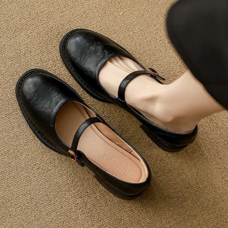 Élan Urbain™ | Mary Janes Classiques Confort en Cuir