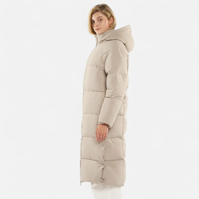 Élan Urbain™ | Doudoune longue à capuche Premium pour femme