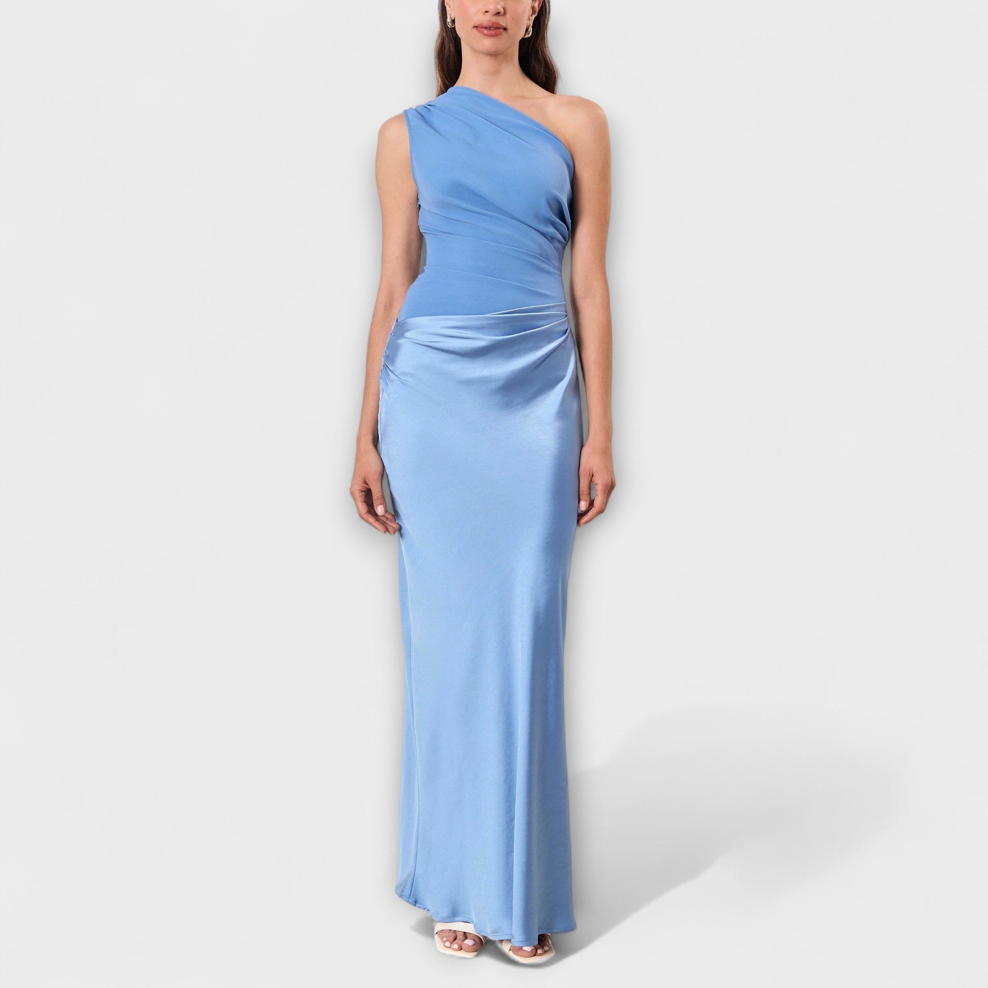 Élan Urbain™ | Chic Robe Maxi à Épaules Dénudées pour Femmes