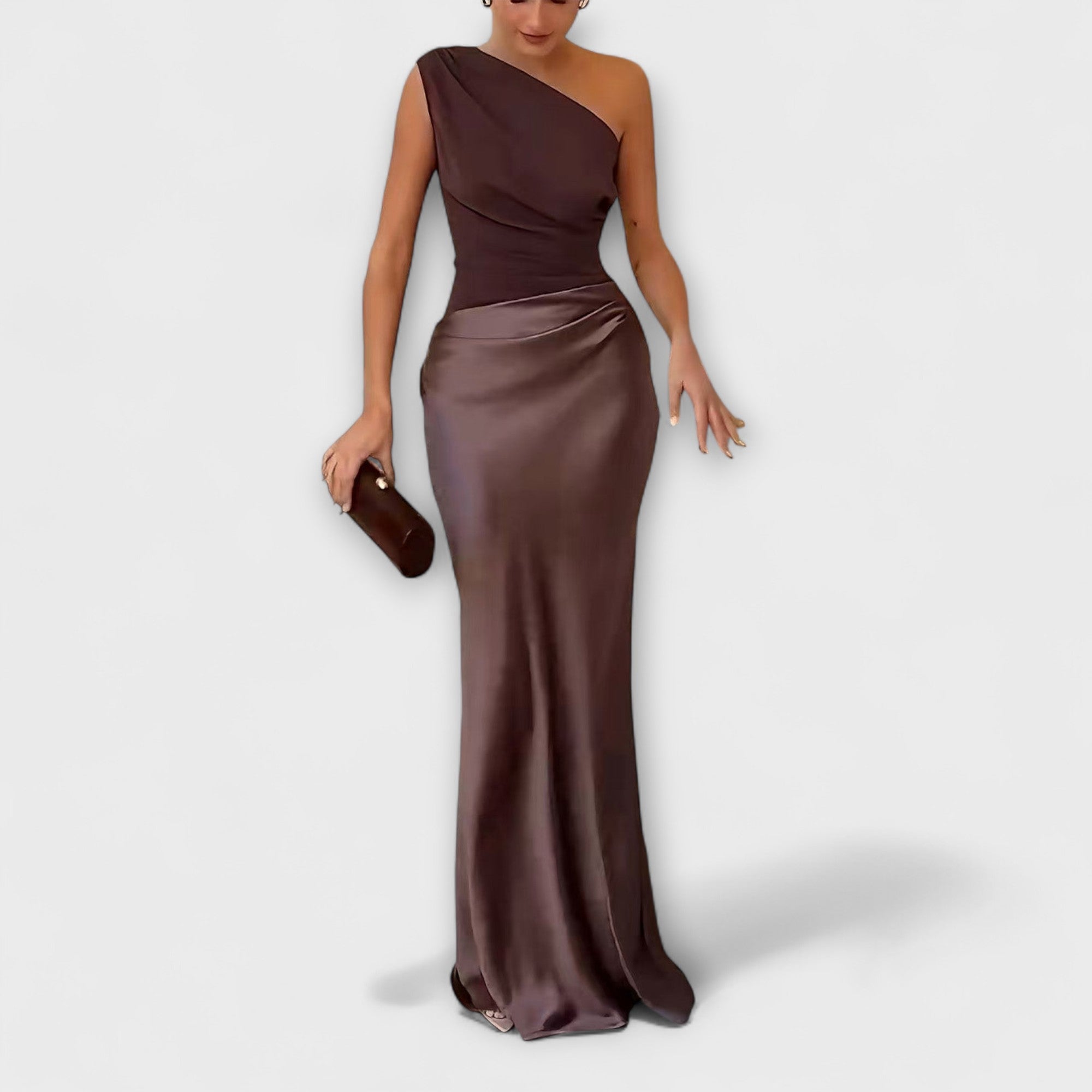Élan Urbain™ | Chic Robe Maxi à Épaules Dénudées pour Femmes