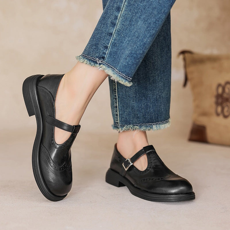 Élan Urbain™ | Élégantes Mary Janes en Cuir