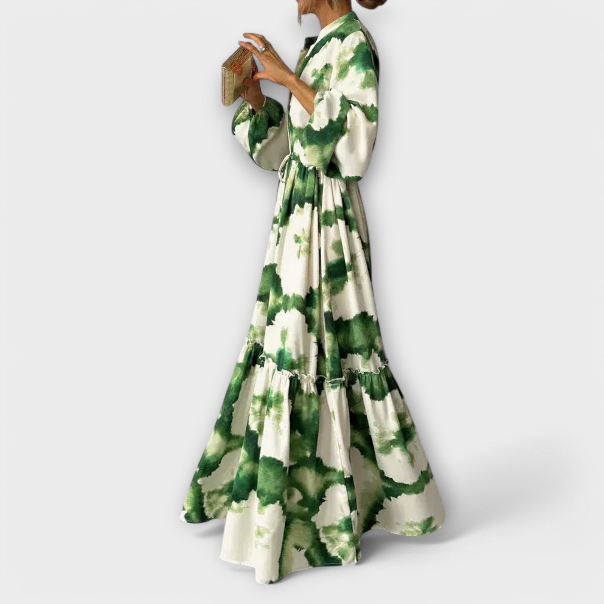 Élan Urbain™ | Maxi Robe Élégante à Manches Longues pour Femmes