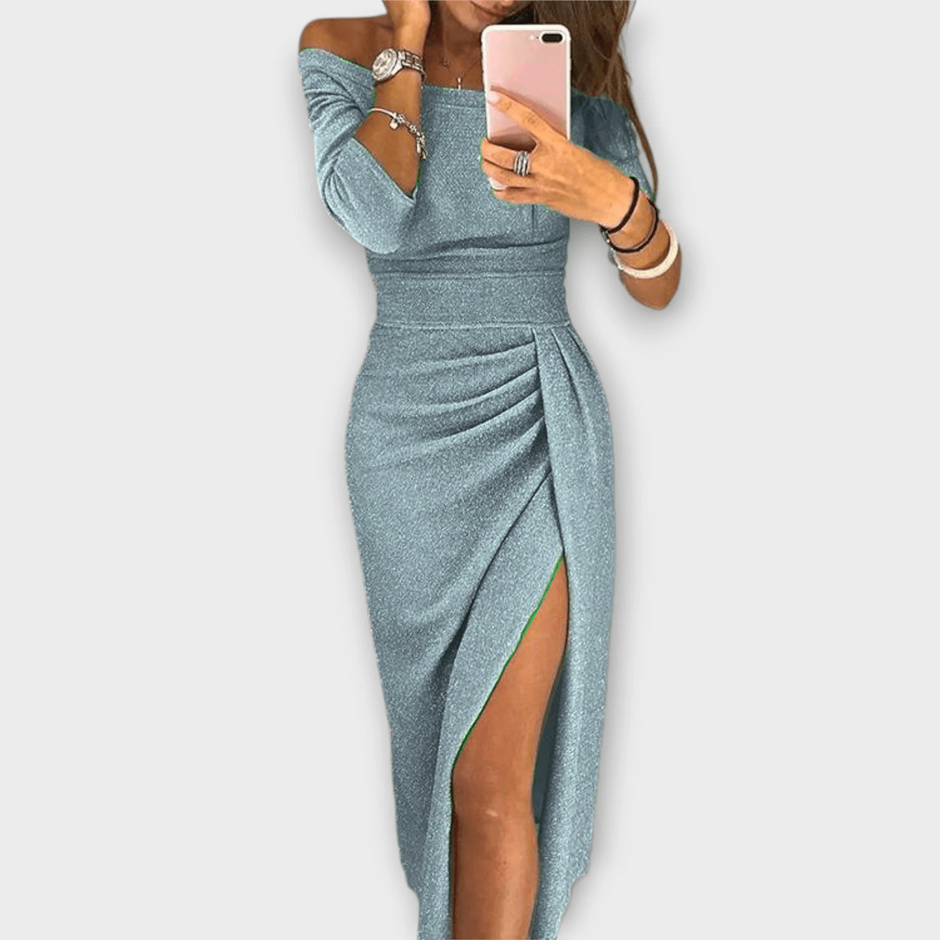 Élan Urbain™ | Robe Élégante à Épaules Dégagées pour Femmes