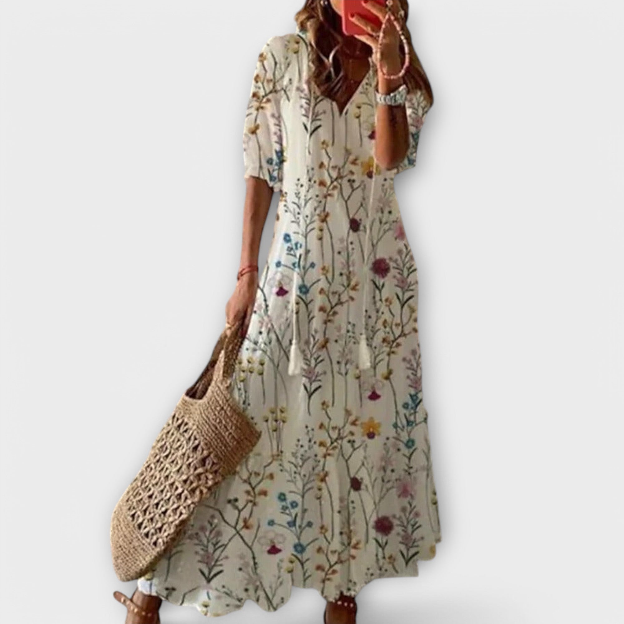 Élan Urbain™ | Robe Maxi Bohème à Imprimé pour Femmes