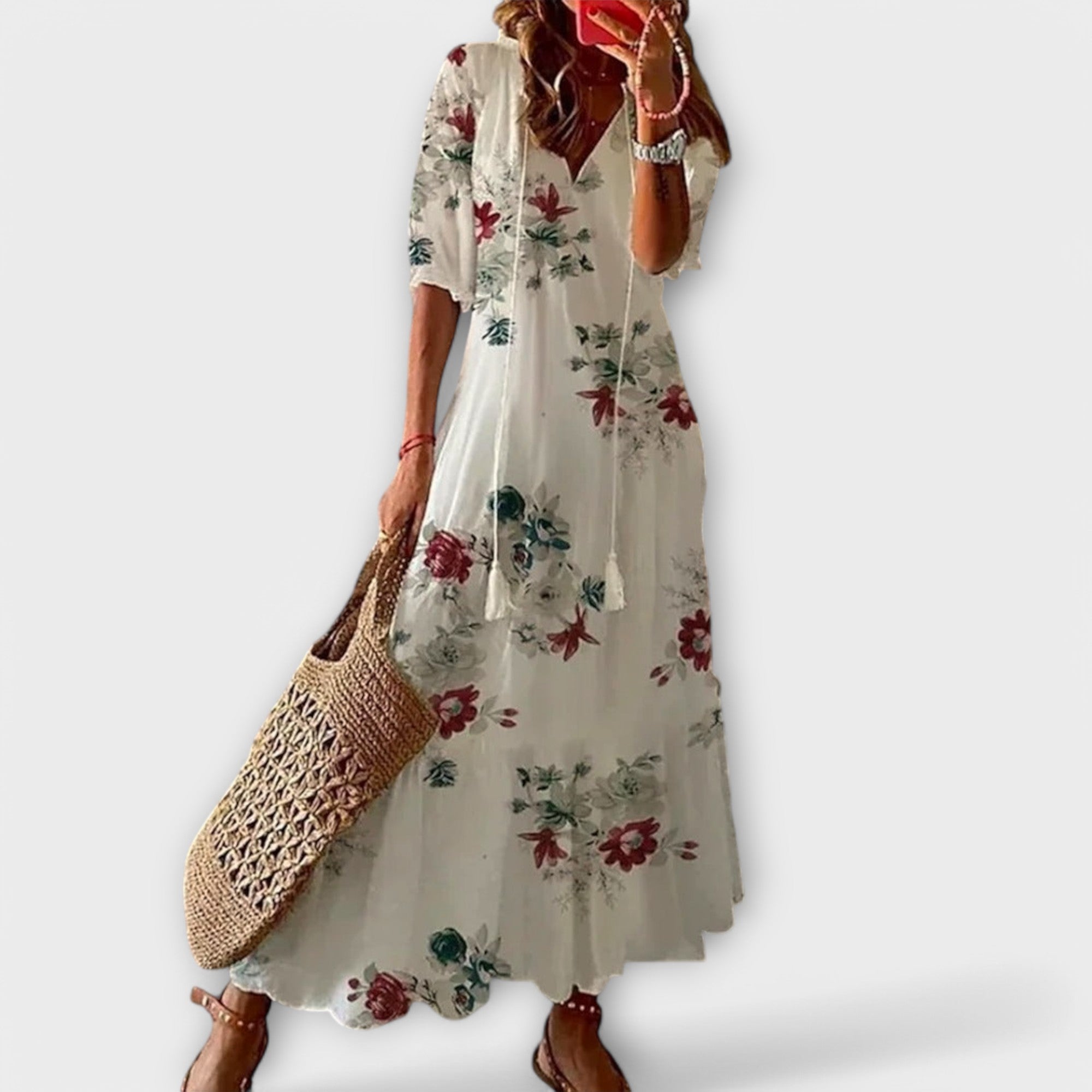 Élan Urbain™ | Robe Maxi Bohème à Imprimé pour Femmes