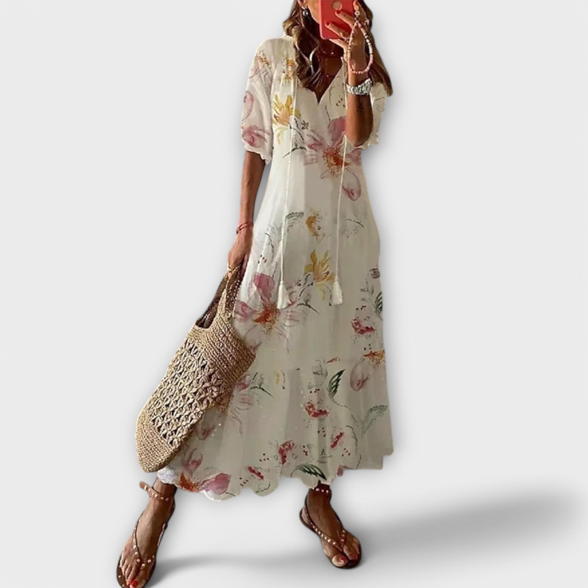 Élan Urbain™ | Robe Maxi Bohème à Imprimé pour Femmes