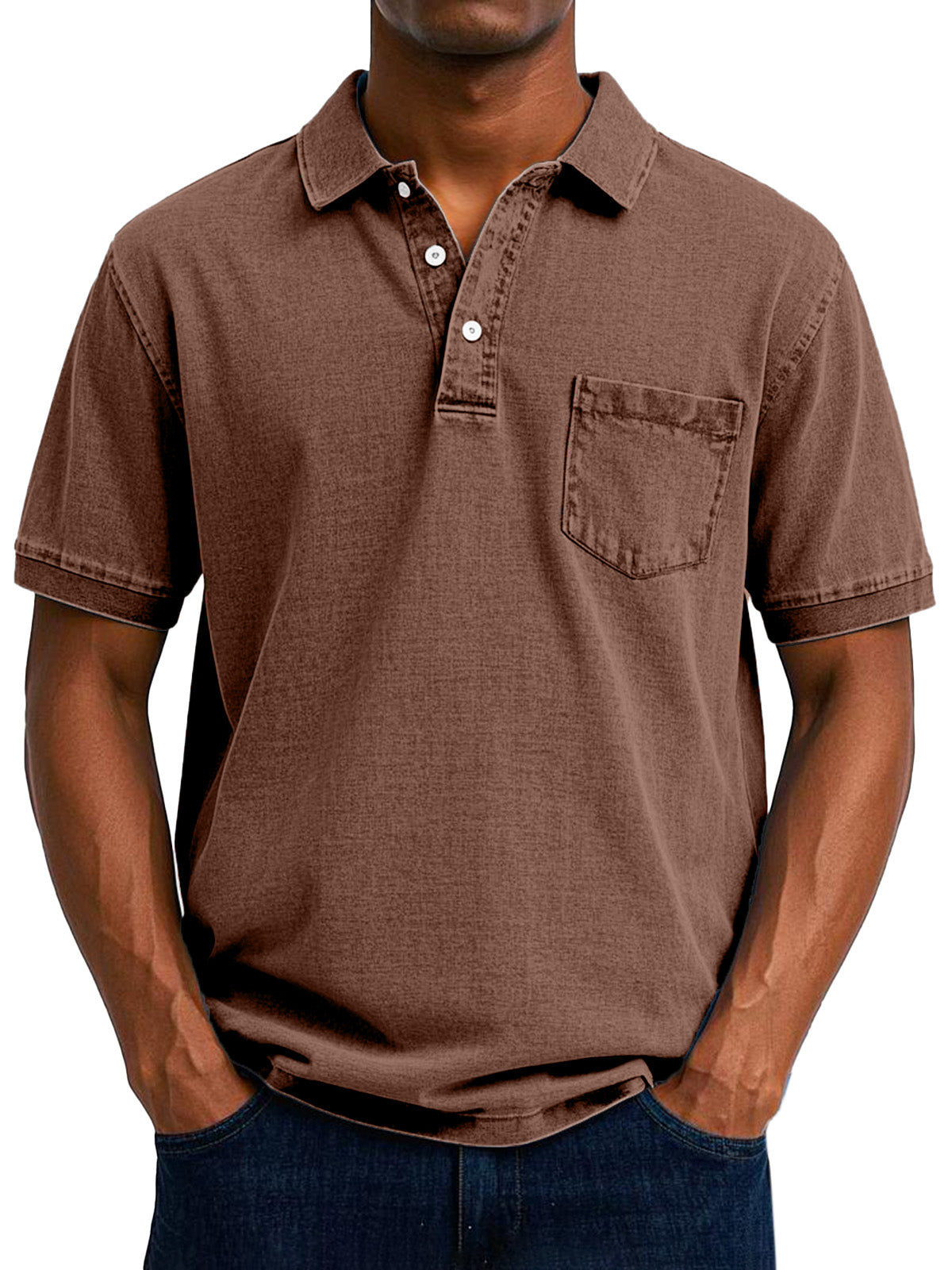 Élan Urbain™  - Chemise Polo Vintage Décontractée pour Homme