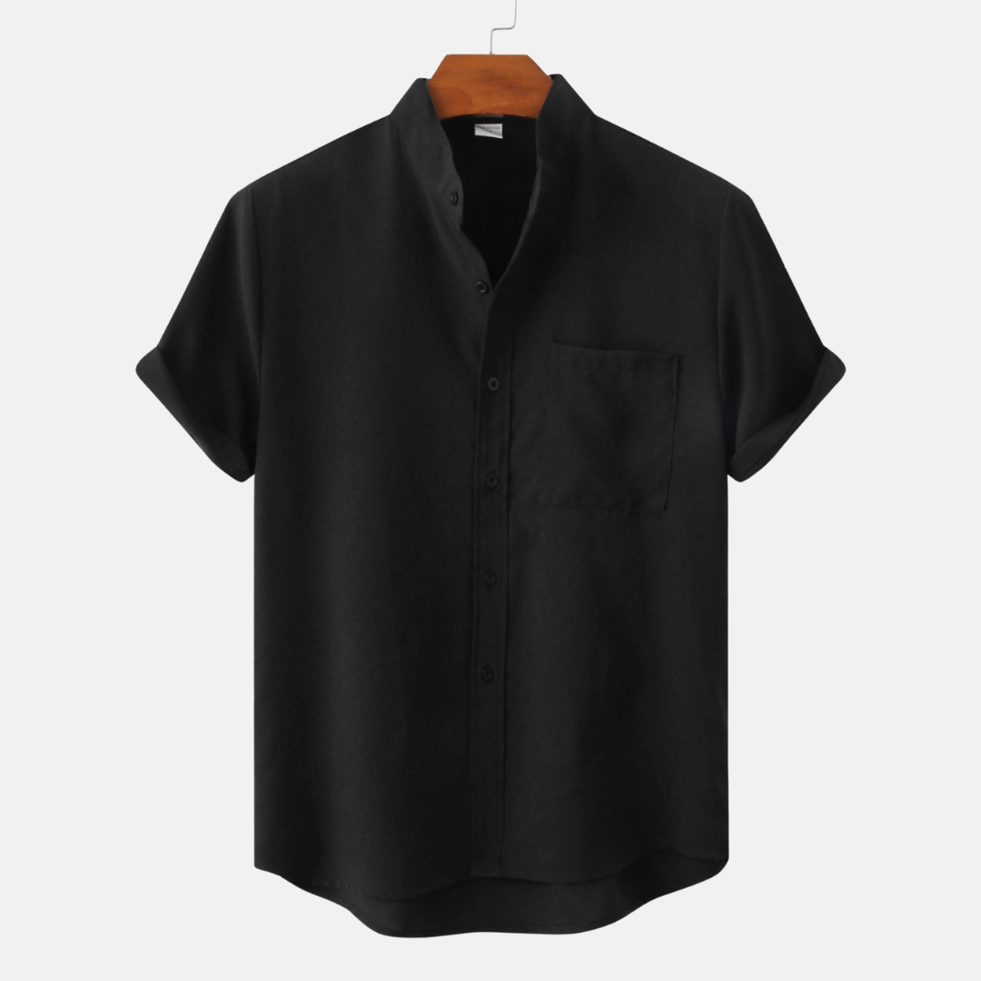 Élan Urbain™ | Chemise en coton unie avec boutons
