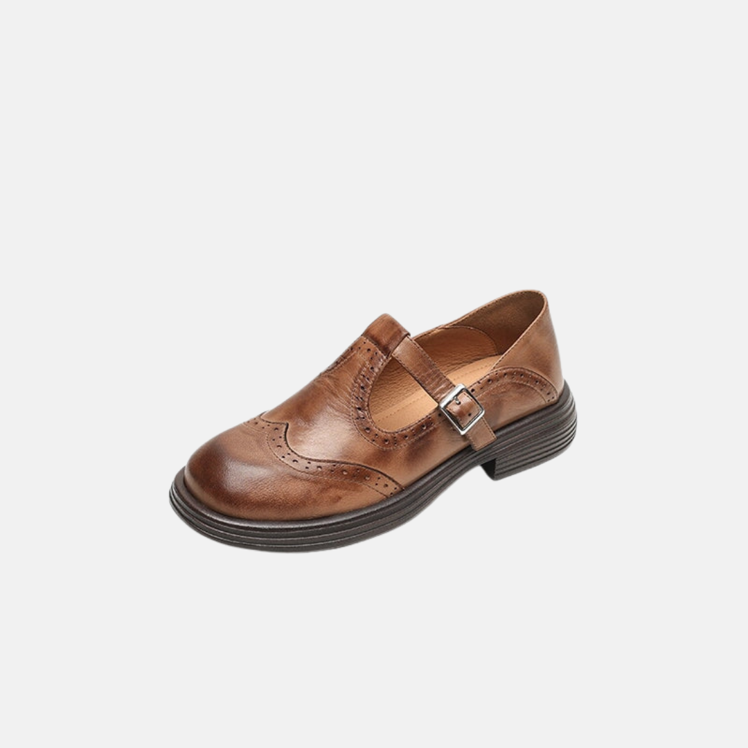 Élan Urbain™ | Élégantes Mary Janes en Cuir