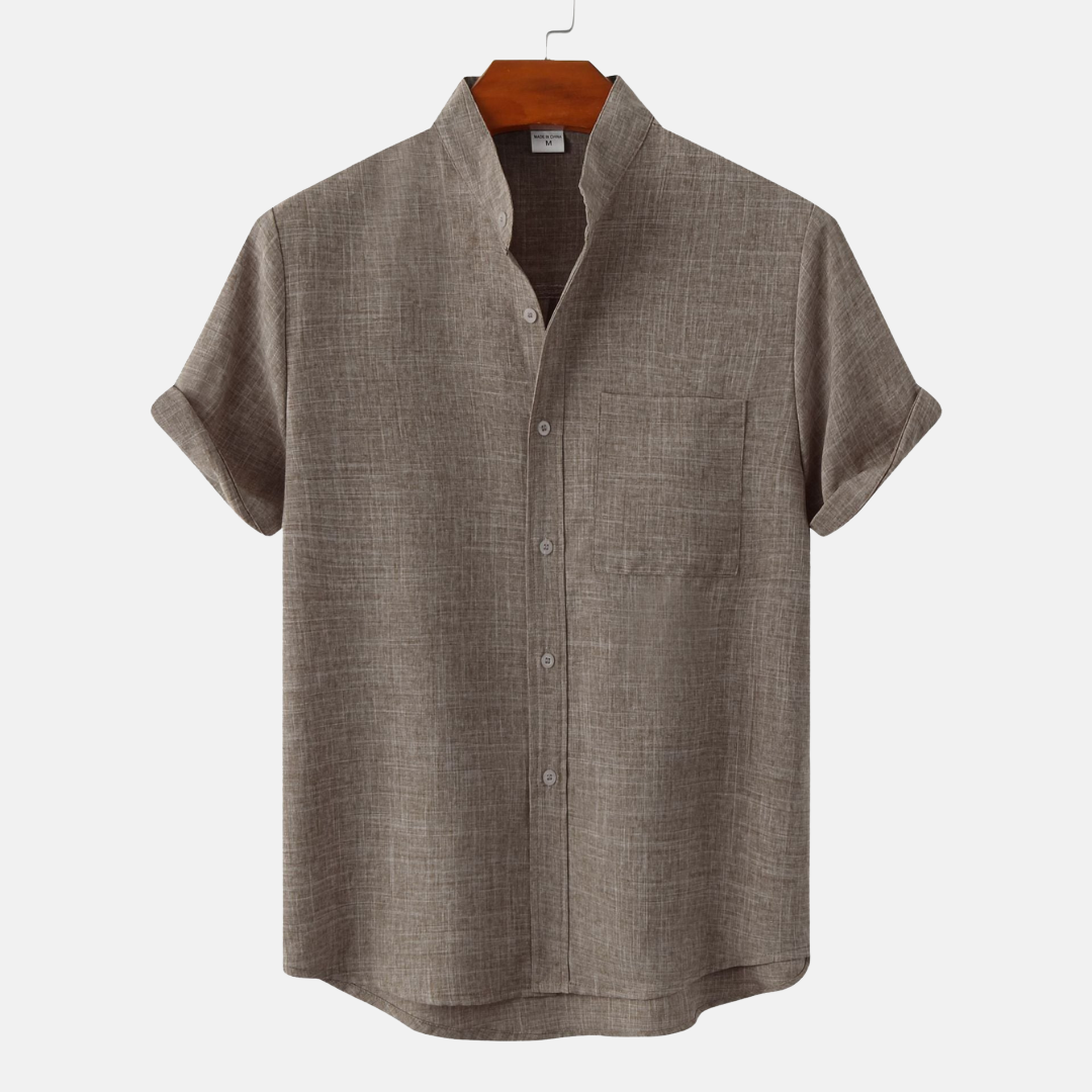 Élan Urbain™ | Chemise en coton unie avec boutons