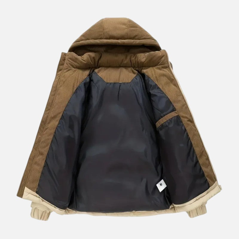 Élan Urbain™ | Veste détachable à capuche et blocs de couleur chaude