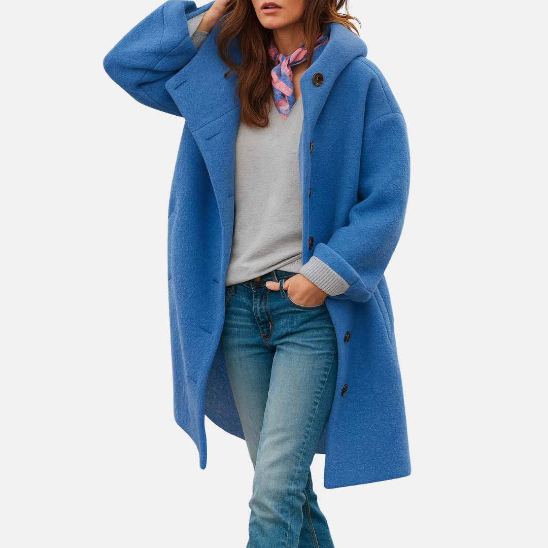 Élan Urbain™ | Manteau Mi-Long Confortable – Élégance & Chaleur Quotidienne
