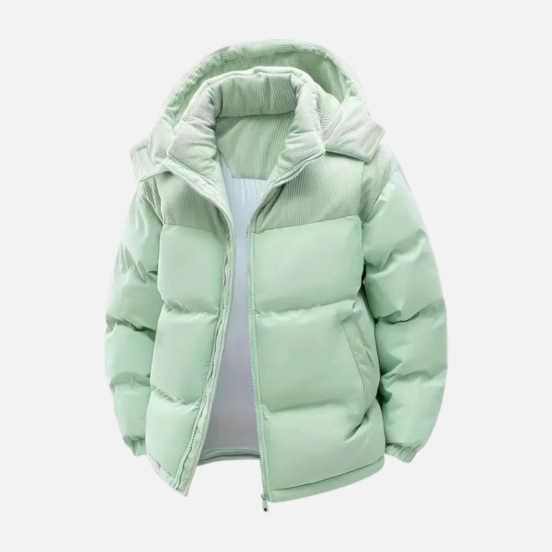 Élan Urbain™ | Veste détachable à capuche et blocs de couleur chaude