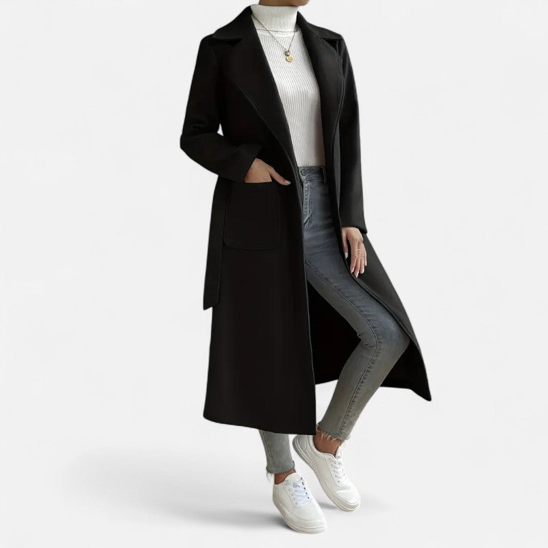 Élan Urbain™ | Trench-coat élégant à ceinture pour femme