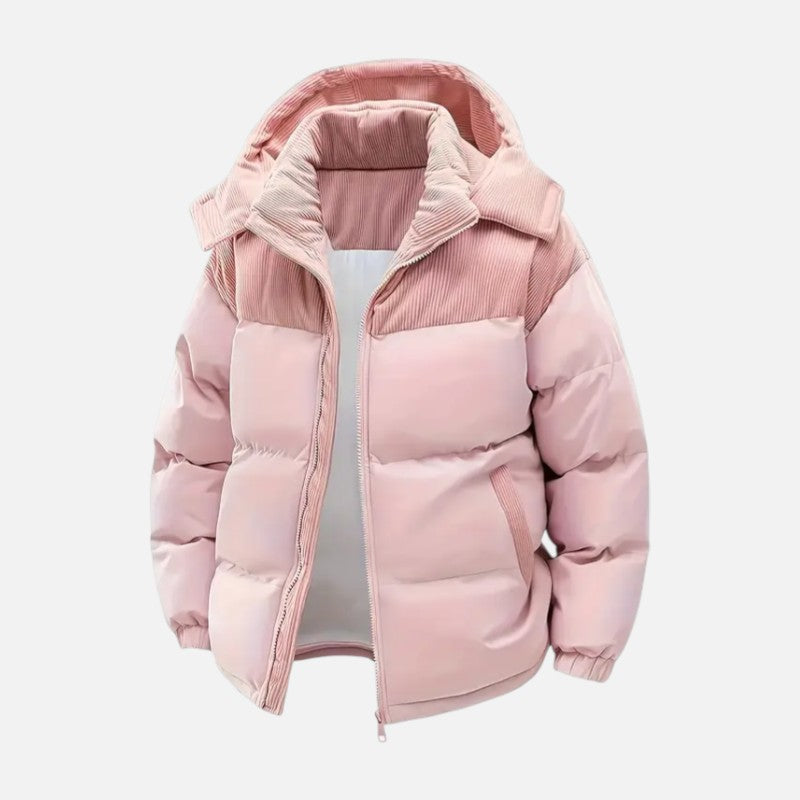 Élan Urbain™ | Veste détachable à capuche et blocs de couleur chaude