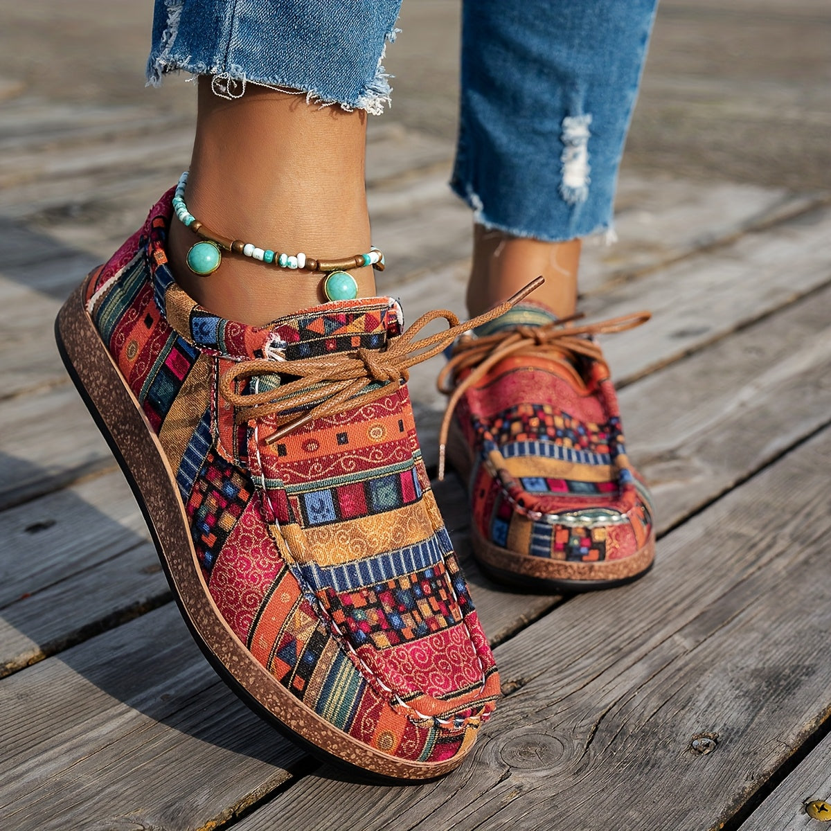 Élan Urbain™ | Chaussures rétro colorées pour femme