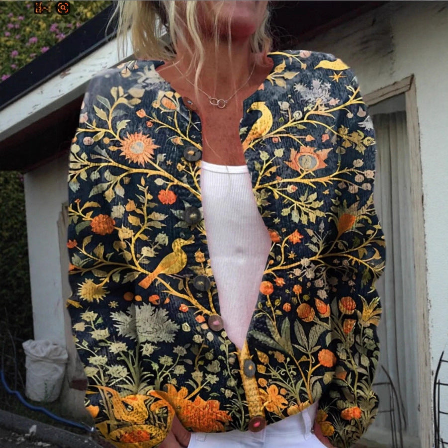 Élan Urbain™ | Cardigan Vintage à Fleurs
