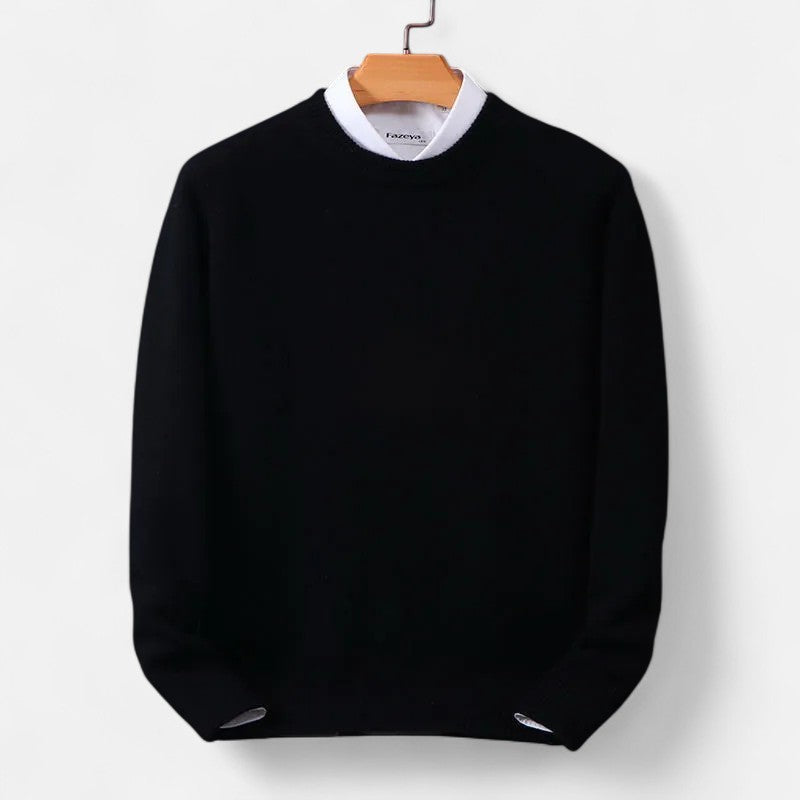 Élan Urbain™ | Pull classique en cachemire pour homme