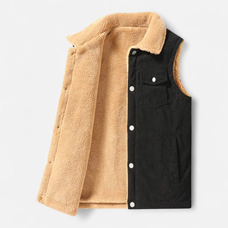 Élan Urbain™ - Gilet en cachemire Cozy Lamb pour homme
