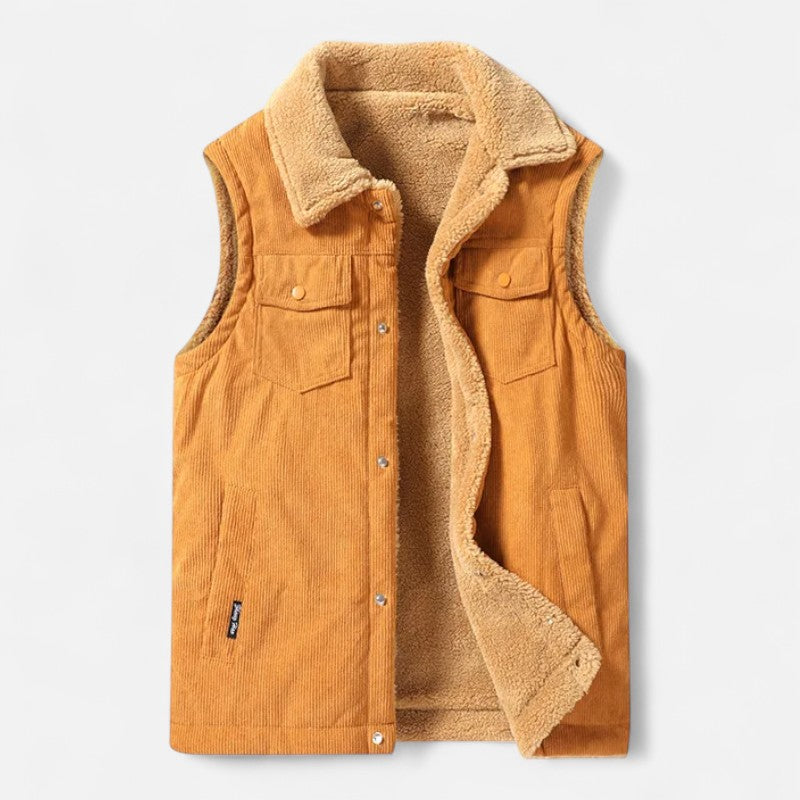 Élan Urbain™ - Gilet en cachemire Cozy Lamb pour homme