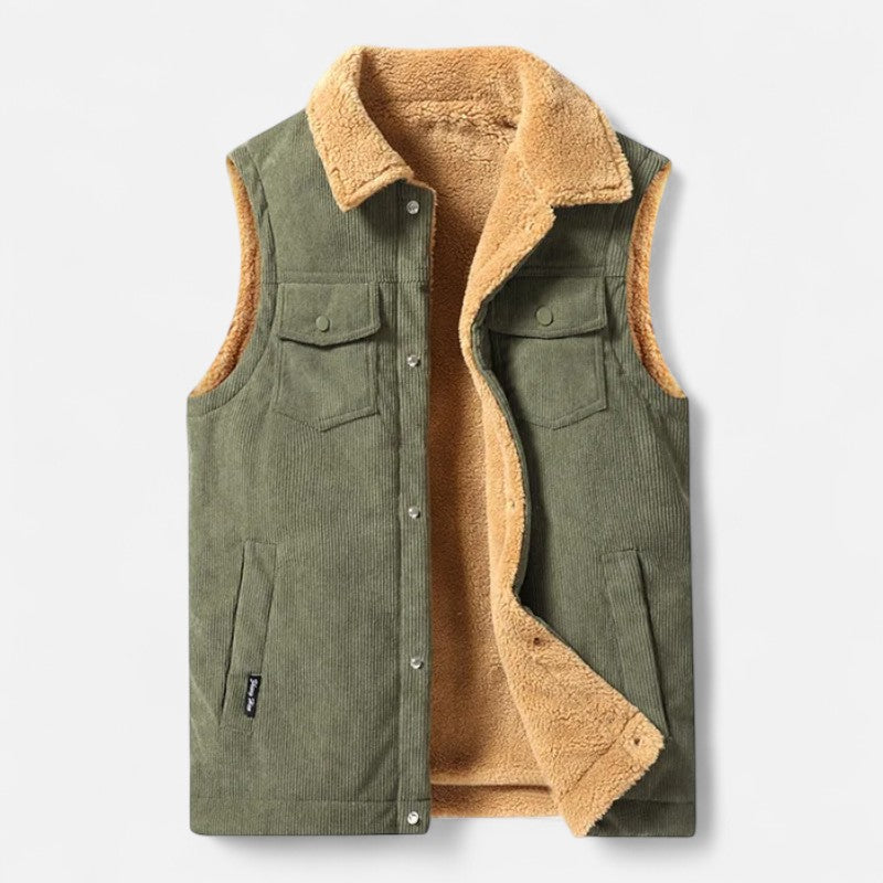 Élan Urbain™ - Gilet en cachemire Cozy Lamb pour homme