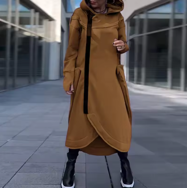 Élan Urbain™ | Sweat Long Avec Capuche Et Zip En Materiaux Légers Et Respirants