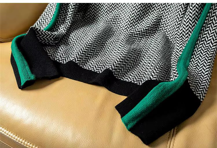 Élan Urbain™ | Col Roulé Luxe en Herringbone