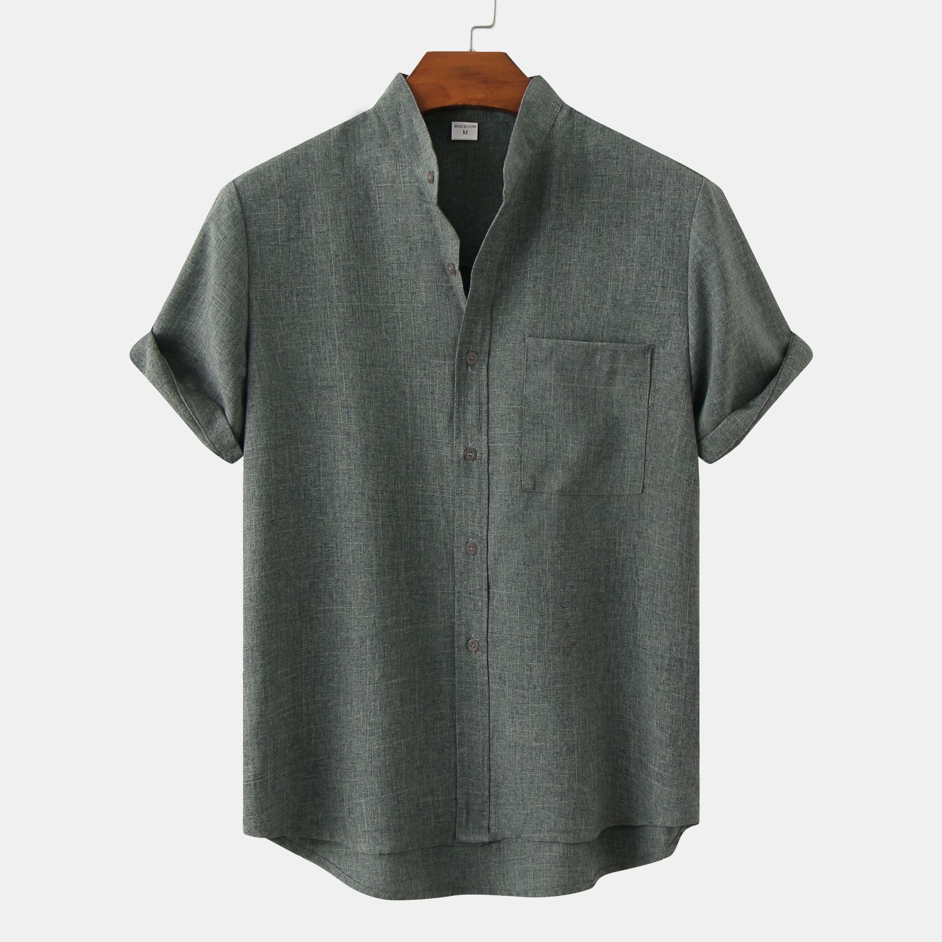 Élan Urbain™ | Chemise en coton unie avec boutons