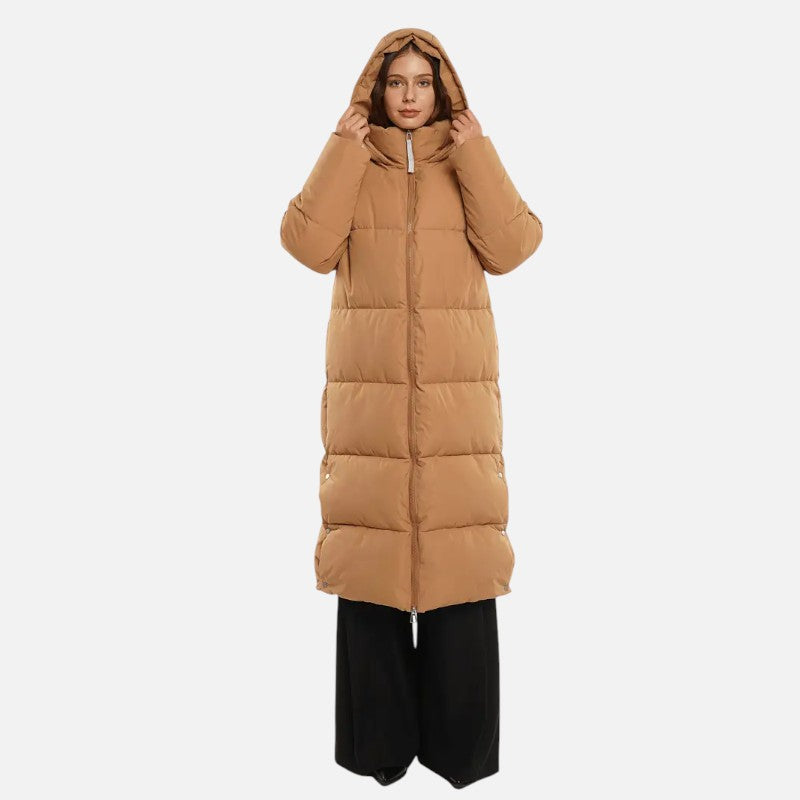 Élan Urbain™ | Doudoune longue imperméable avec double zip pour femme