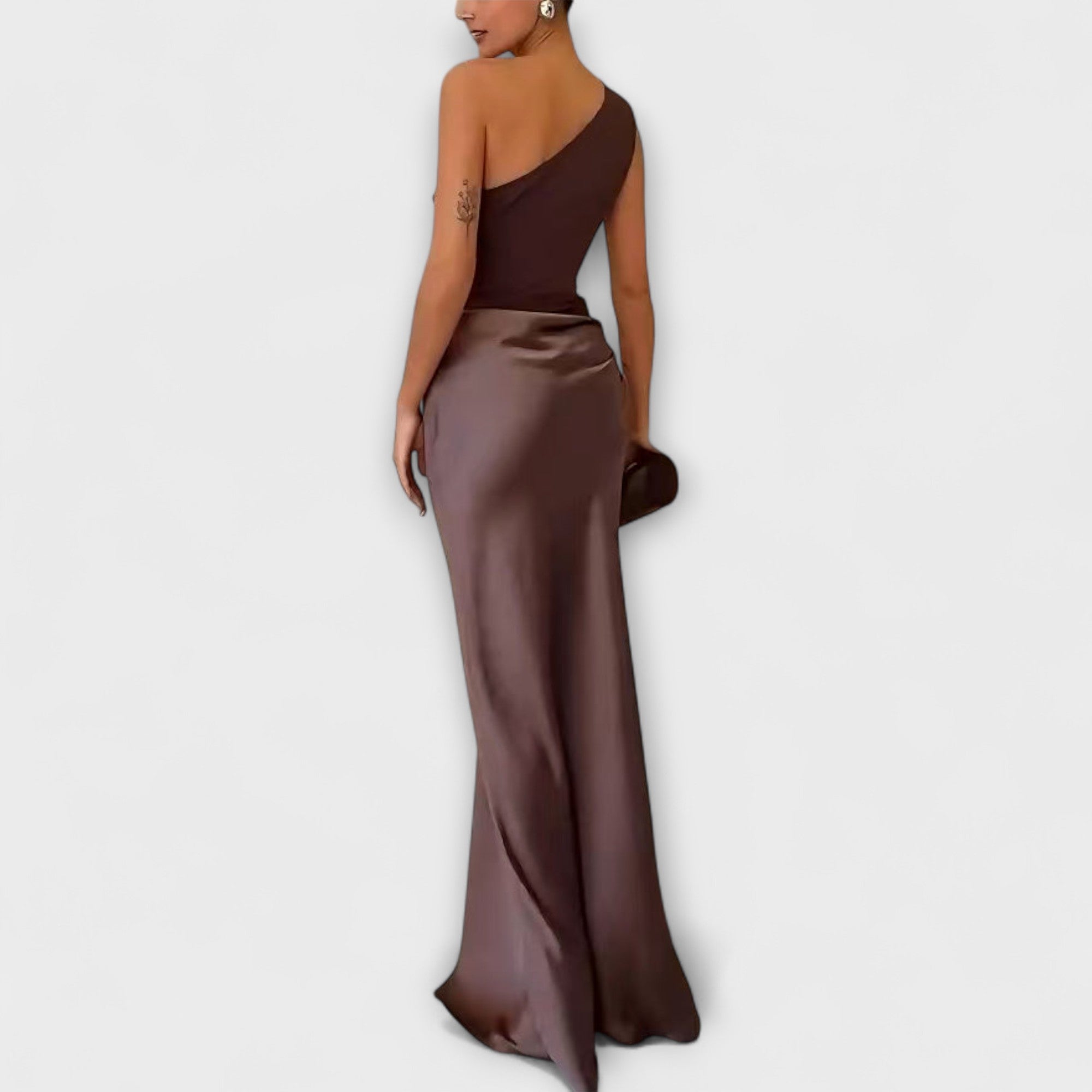 Élan Urbain™ | Chic Robe Maxi à Épaules Dénudées pour Femmes